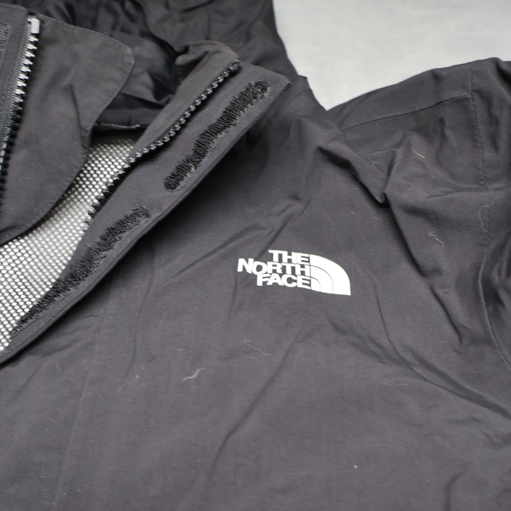 North Face Jacket Boy Medium 10/12 Black Vortex Triclimate Waterproof 3in1 Shell - Picture 4 of 16